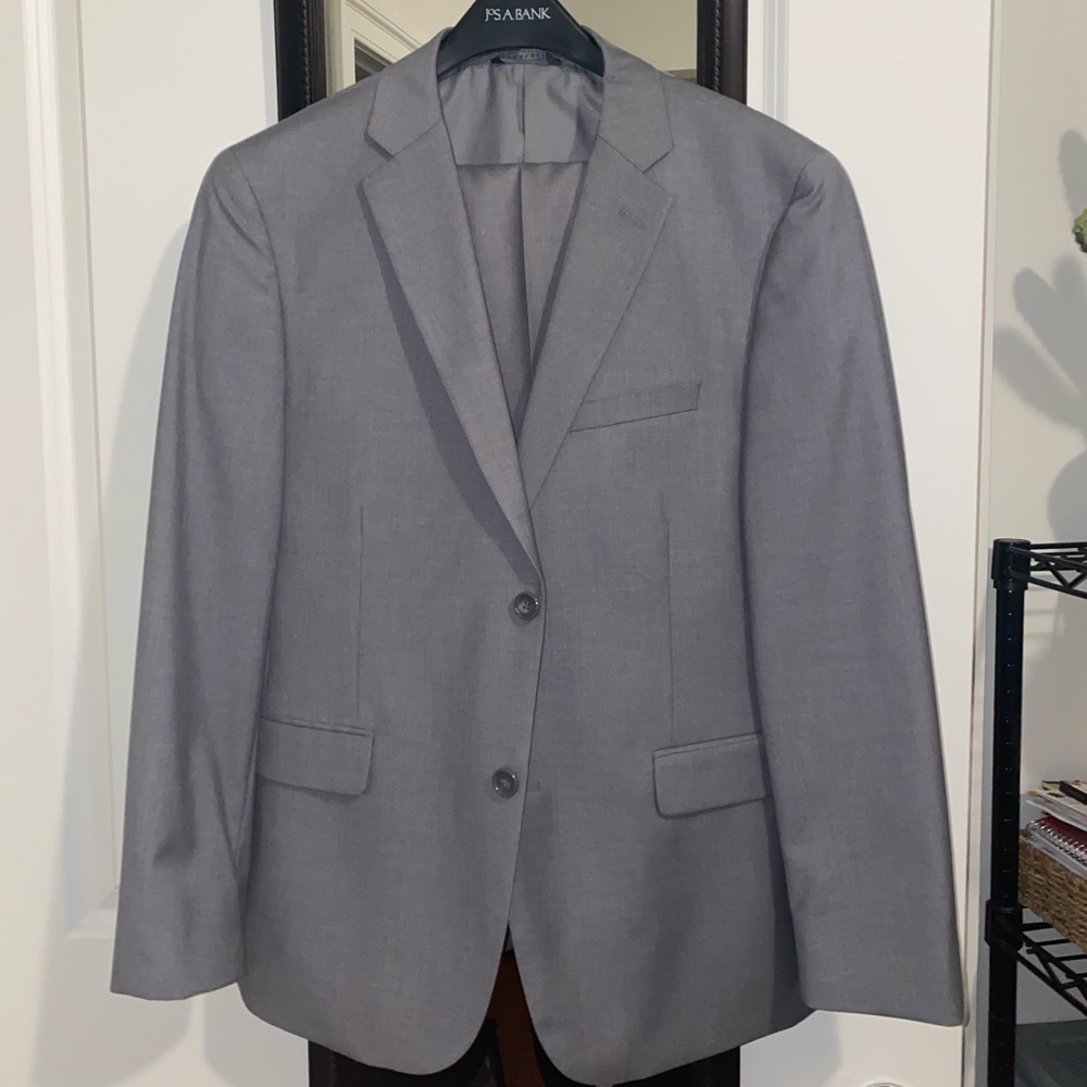 NWOT Caravelli Slim Grey Men’s Suit Set Blazer Pants